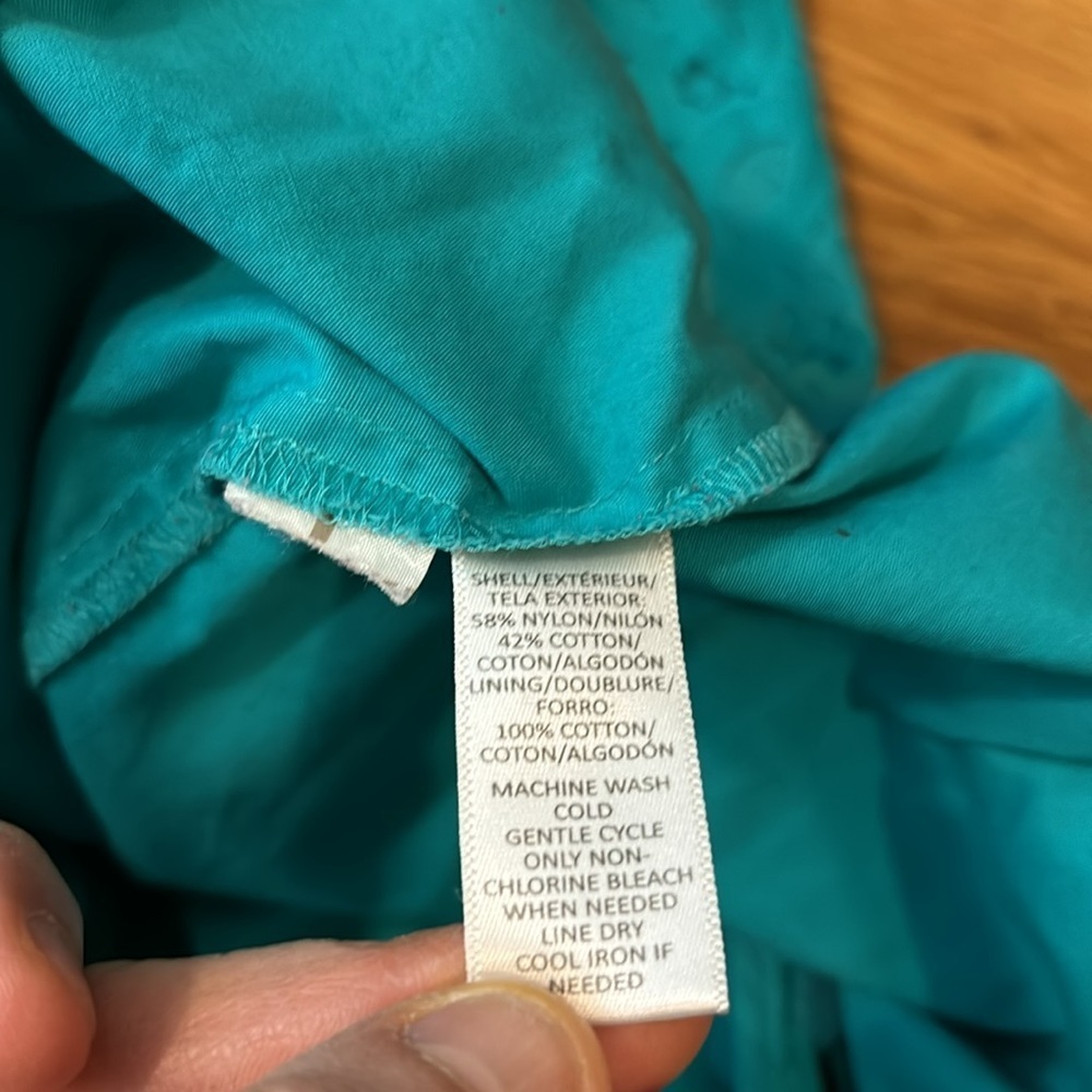 ❤️2/$15 or 3/$26❤️ Loft Teal Lace Pencil Skirt, Size 0 Petite - Picture 11 of 11